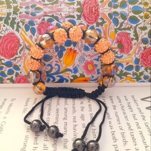 2/$30 Double Chballa Rose Gold Crystal Bracelet